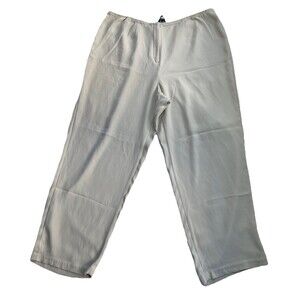 Eileen Fisher Women’s Silk Pants Size 1X Georgette Crepe Luxury Comfort Beige